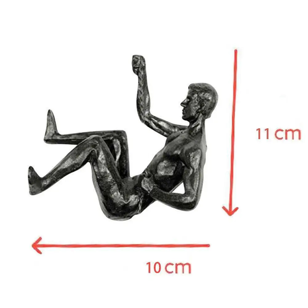 Rock Climbing Sculpture Wall Decoration for Athletes Peaceful Pleasures Health and Wellness