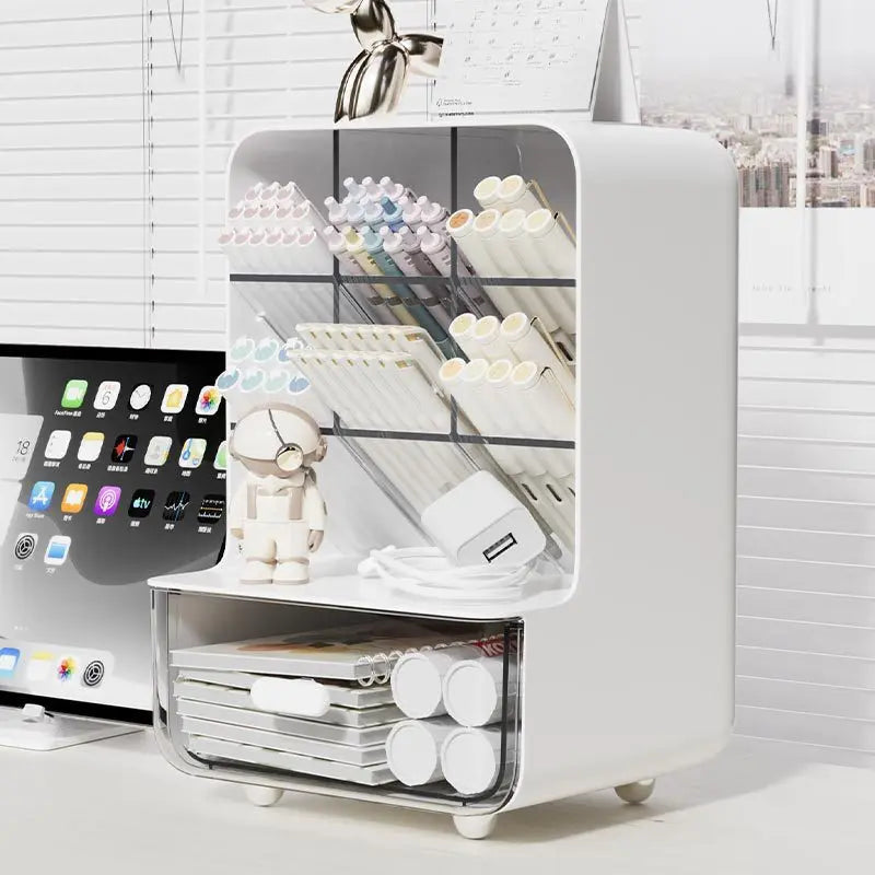 Multi-layer Desk Organizer Large Capacity Office Accessories Slanted