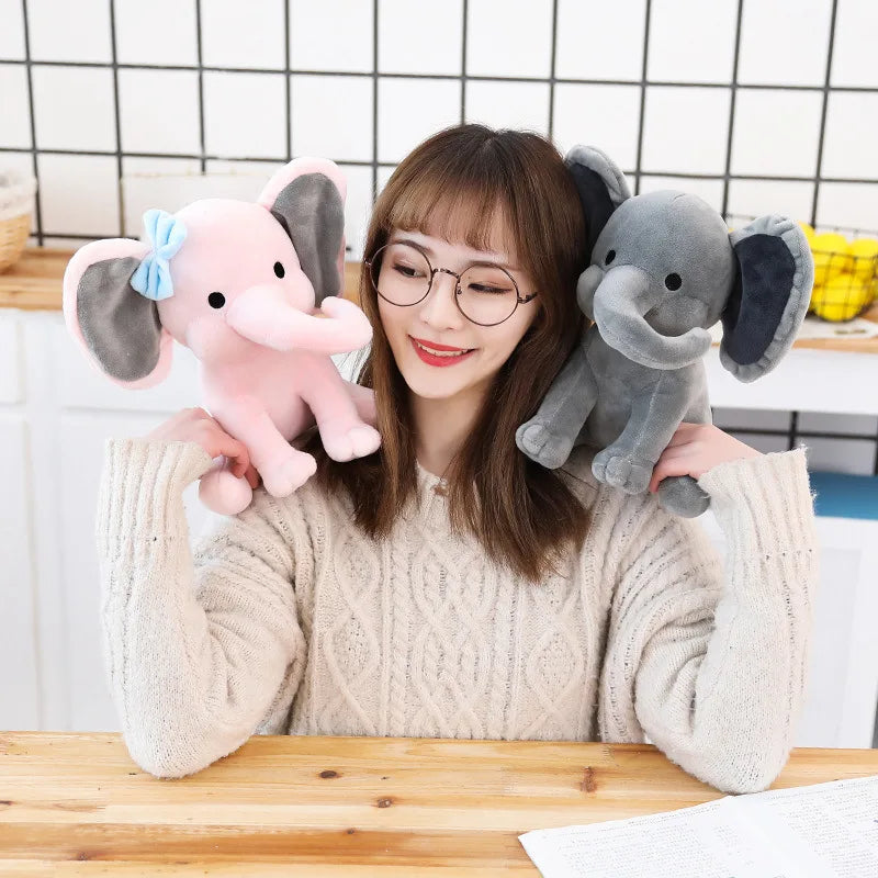 Soft Cute PP Cotton Stuffed Elephant Plush Toy Soothing Sleep Companion for Babies Kids Birthday Gift Children's Sleep Companion Peaceful Pleasures Health and Wellness