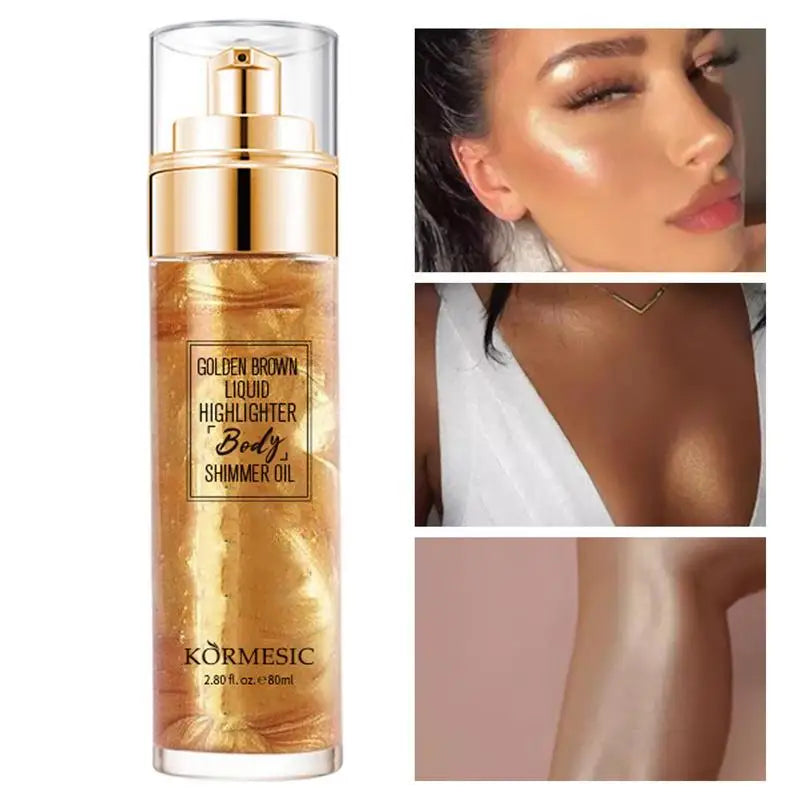 Body & Hair Glitter Spray – Shimmer Highlighter Makeup Mist