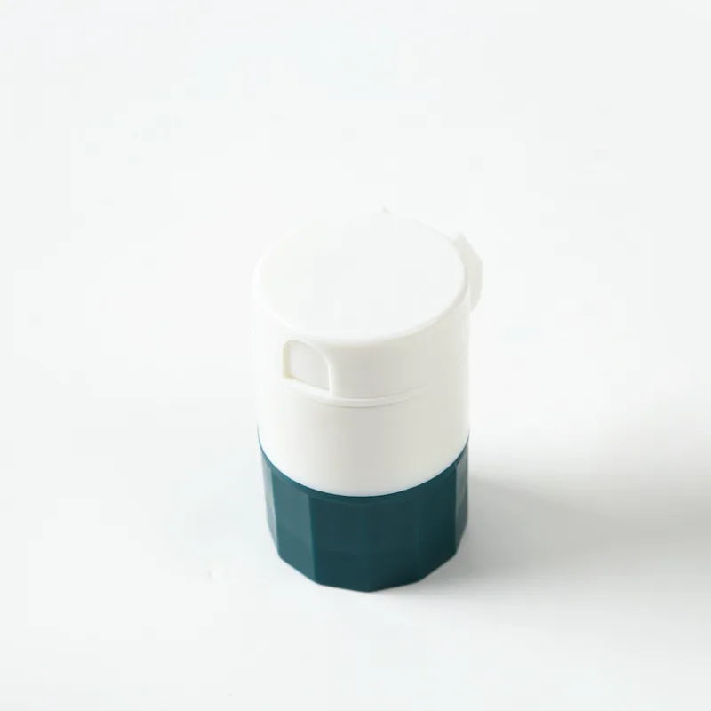 4-in-1 Portable Pill Crusher, Cutter & Storage Box Organizer