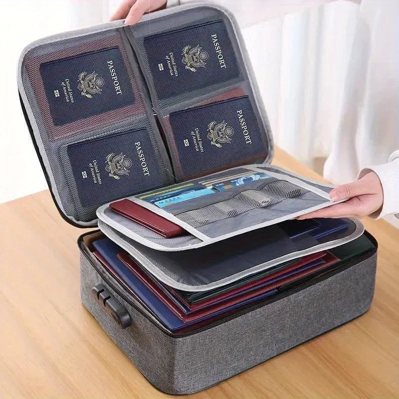 Locking Waterproof Document Organizer Bag | Large Capacity