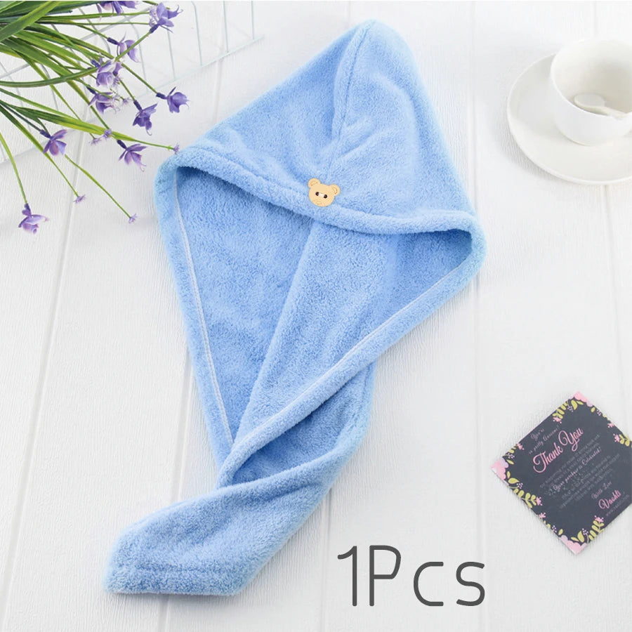 Hair Drying Towel For Long Hair Microfiber Hair Towel Wrap For Curly Thick Hair Super Water Absorbent Quick Dry For Women Girls Peaceful Pleasures Health and Wellness Blue CN