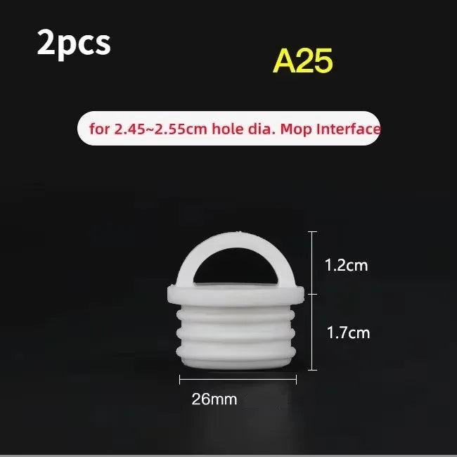 2-Pack Silicone Mop Bucket Drain Stopper – Round Scupper Plug