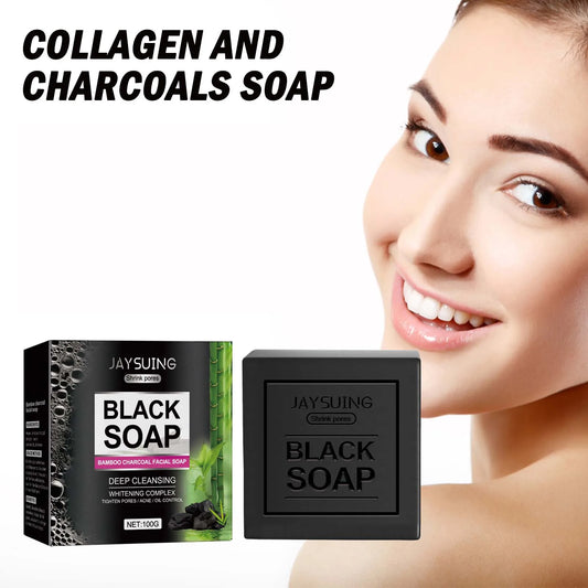 Bamboo Charcoal Deep Cleansing Face Soap 100g | Jaysuing Facial Cleansing Soap Oasis Select