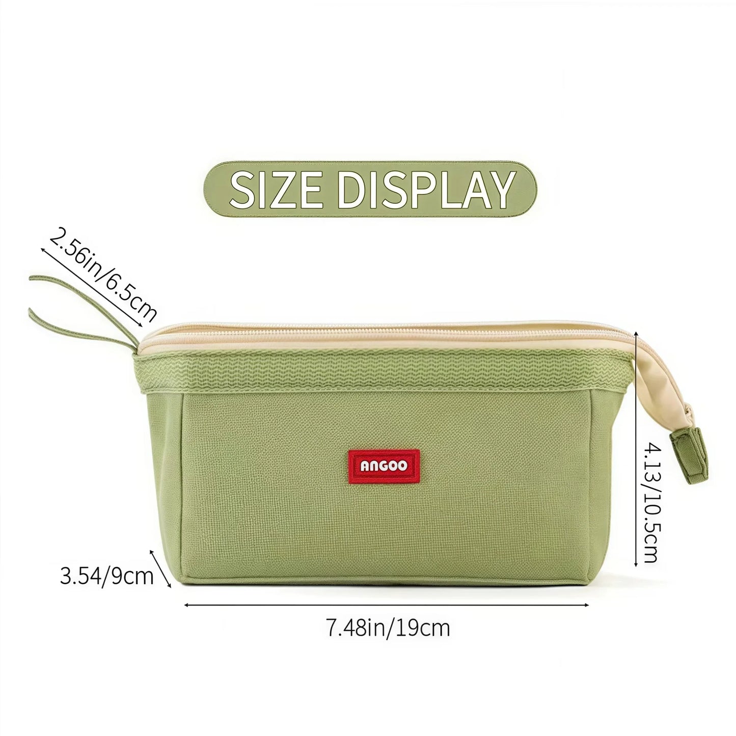 Large Capacity Pencil Case With Pen Holder Label Minimalist Student Stationery Storage Creative Stationery Storage Bag Peaceful Pleasures Health and Wellness
