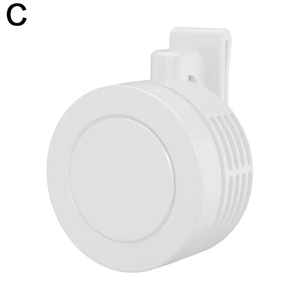 Mini Clip Fan Hanging Waist Neck Fan Girl Electric Air Cooling Fan USB Leafless Fan For Outdoor Camping Fishing Car Accessorie Peaceful Pleasures Health and Wellness White