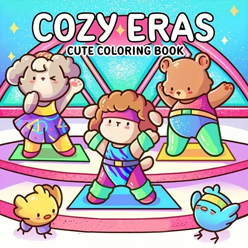40 Pages Cute European America Coloring Book Kids Drawing Christmas