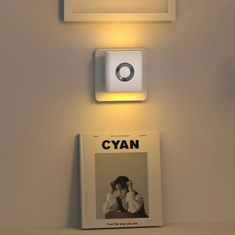 GGbingo Rechargeable Smart Home LED Night Light Lamp with Motion Sensor Kids Bedroom Decoration Light USB Lamp for Home Decor Peaceful Pleasures Health and Wellness