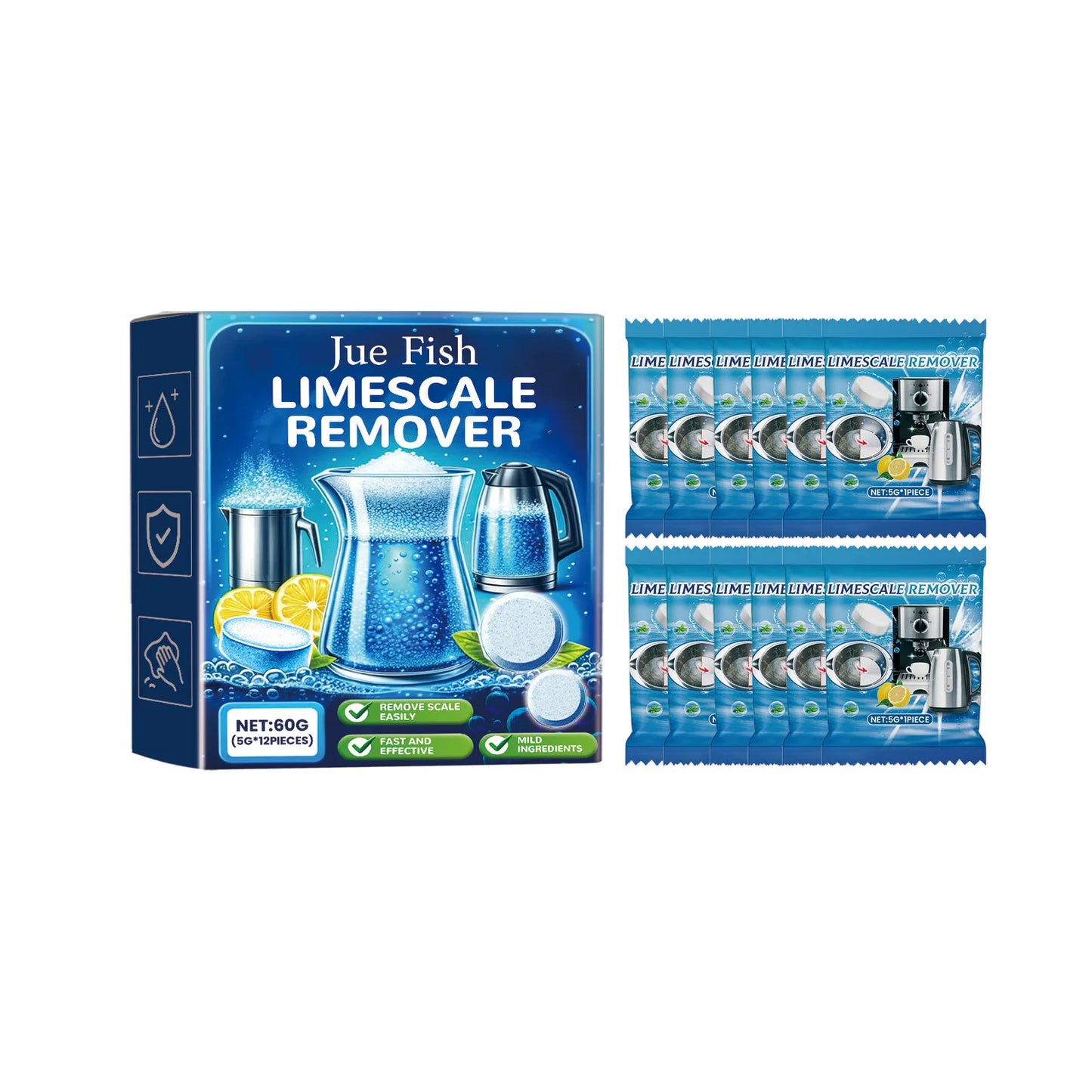 Food Grade Kettle Descaler & Tea Stain Remover Tablets