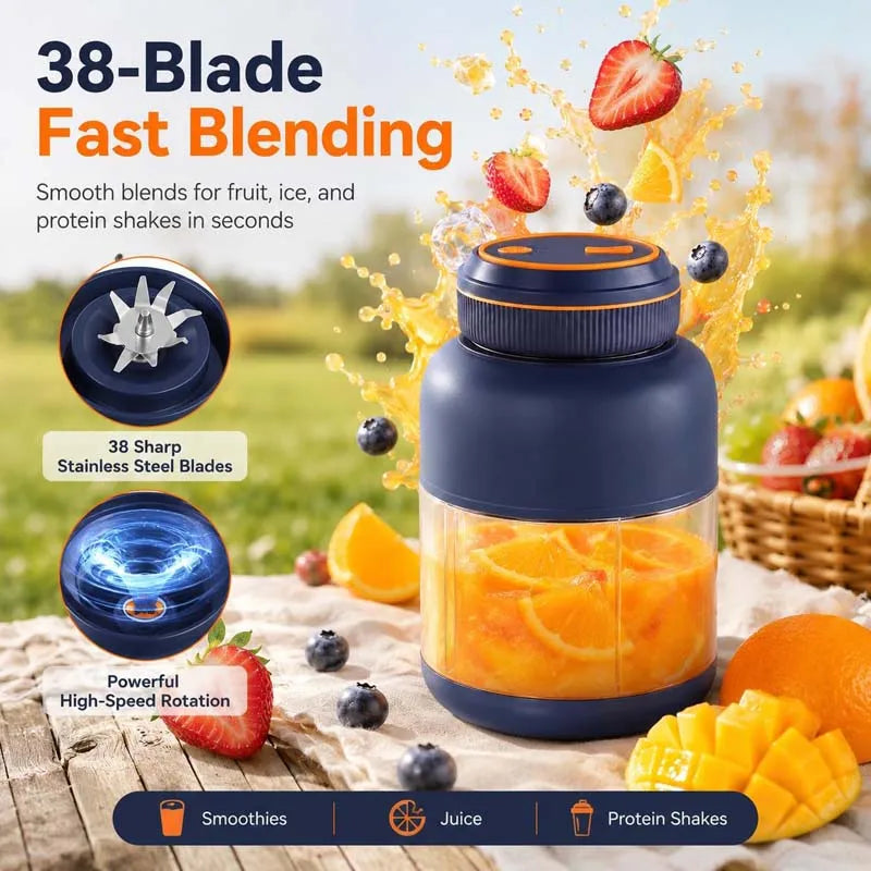 Good Quality Juicer Blender Power Crushing Ice Rechargeable Blades Shakes and Smoothies Blender Peaceful Pleasures Health and Wellness
