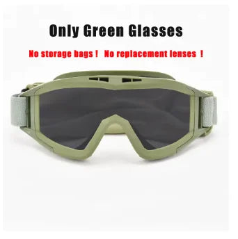 Tactical Goggles 3 Lenses | Windproof Motocross Shooting