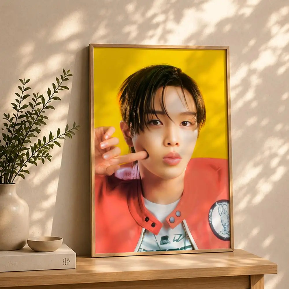 Kpop R-RIIZES Poster HD Self Adhesive Waterproof Wall Art Ideal for Home Office Dorm Bedroom Great Gift Peaceful Pleasures Health and Wellness White14 50X70cmNoframe