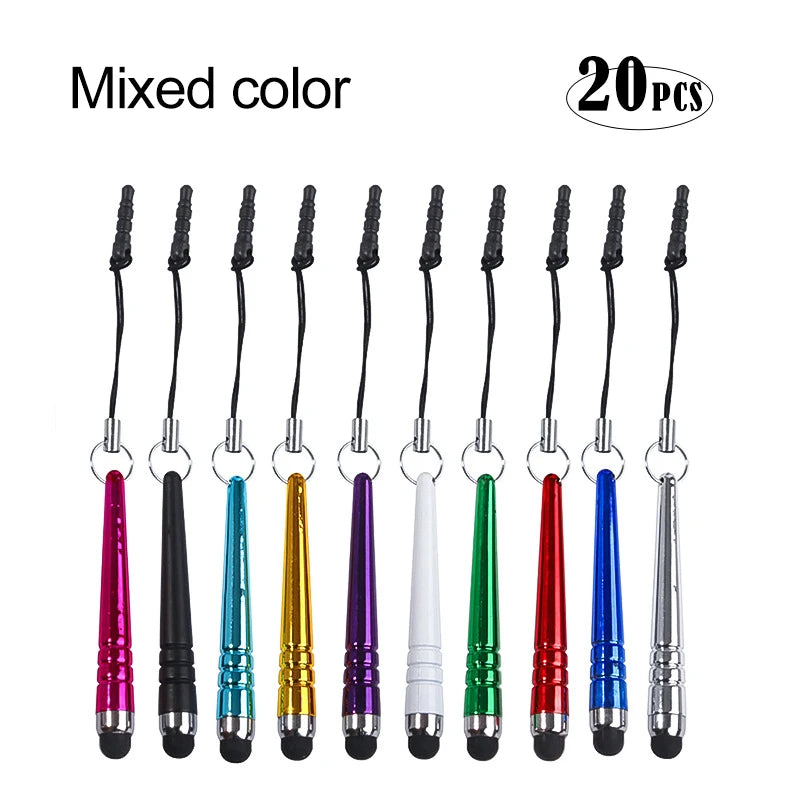 Crystal Pendant Capacitive Stylus Universal Stylus For Touch Screen touch pencil for cell phone Capacitive Stylus Pen For phone Peaceful Pleasures Health and Wellness Mixed color1(20pcs)