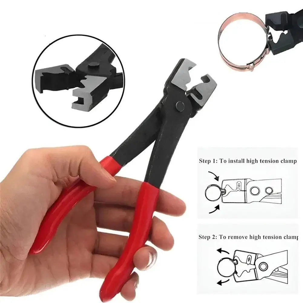 Professional Auto Car Water Oil Pipe Metal Type Hose Clip Plie Collar Clamp CV Boot Swivel Tool Flat-Band Hose Peaceful Pleasures Health and Wellness