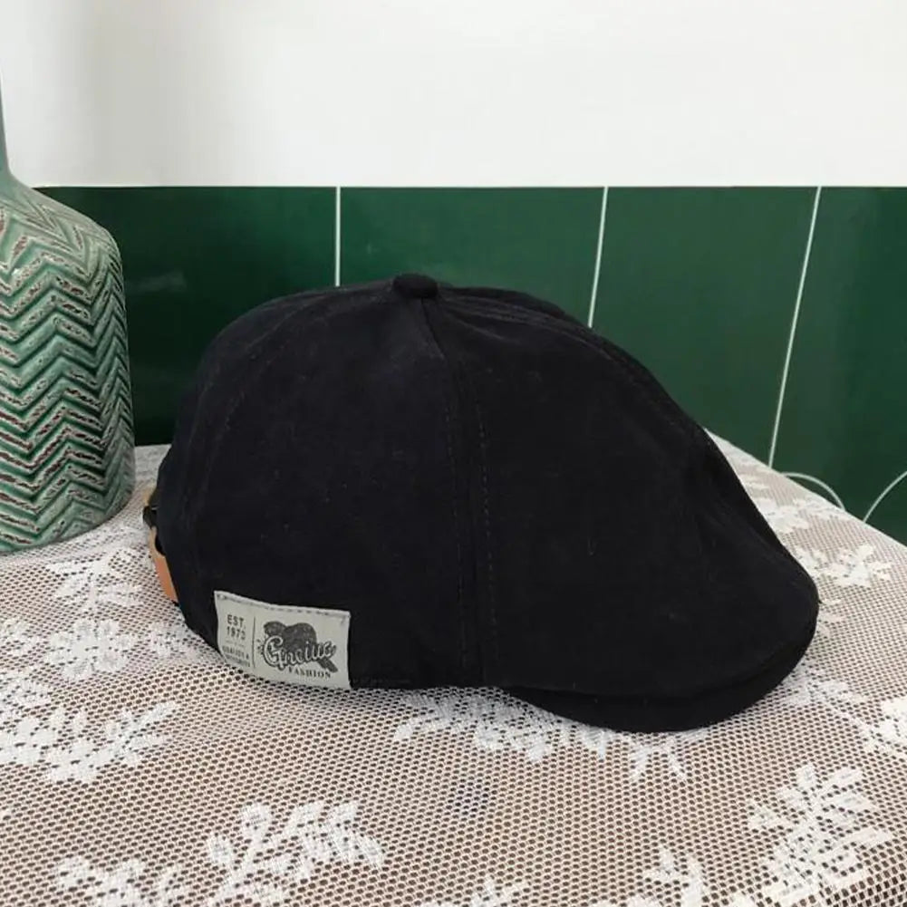 Retro fashion hat can be worn front or back duckbill cap women's khaki newsboy cap trendy beret women's painter's hat Peaceful Pleasures Health and Wellness