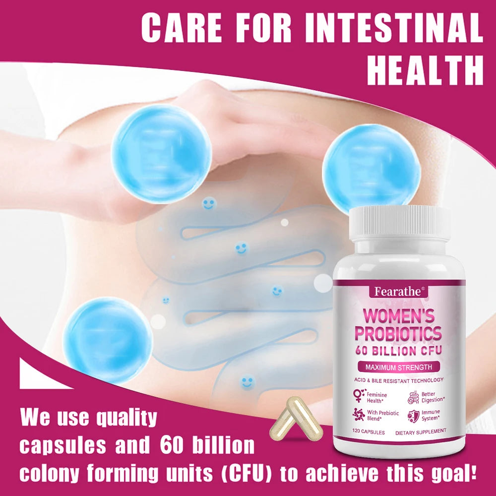 Women's Probiotic - Promotes Intestinal, Immune, and Overall Female Health, Aids Digestion, and Enhances Nutrient Absorption Peaceful Pleasures Health and Wellness