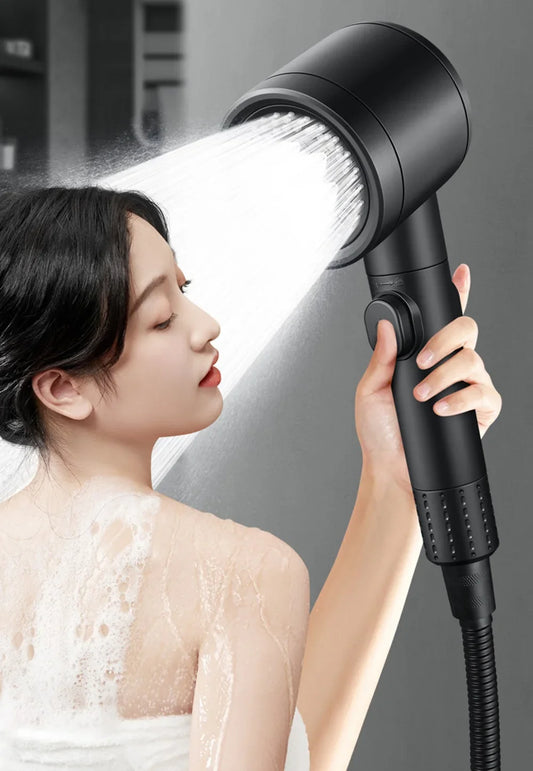 Maple Leaf High Pressure Shower Head | 3 Spray Modes & Filter Handheld Shower Head Oasis Select
