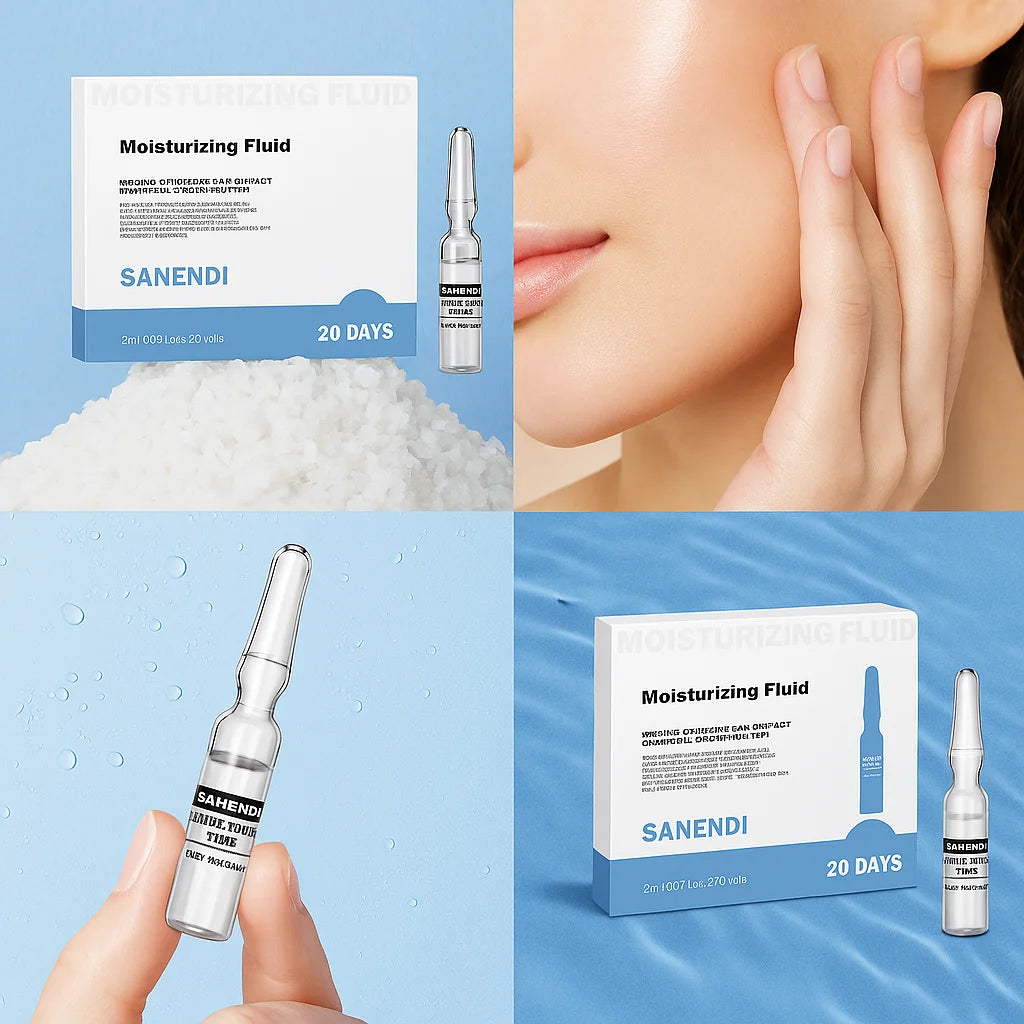 SANENDI Hyaluronic Acid Peptide Ampoule Serum | Dermapen 5/20PCS Facial Ampoule Serum Peaceful Pleasures Health and Wellness