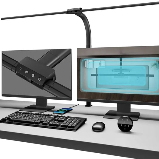 RUNTOIN 24W LED Desk Lamp | Touch Control, 10 Colors, Dimmable LED Desk Lamp Peaceful Pleasures Health and Wellness