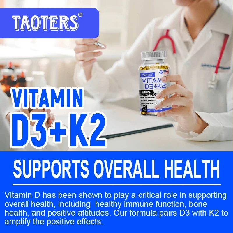 3000 mg Vitamin D3 and K2 Calcium Supplement Peaceful Pleasures Health and Wellness