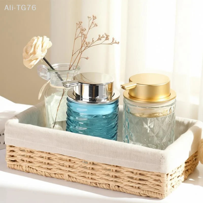 Glass Foaming Soap Dispenser | Stylish Countertop Pump Bottle