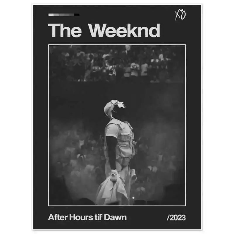 The Weeknd Canvas Wall Art | Starboy Hip Hop Poster Print