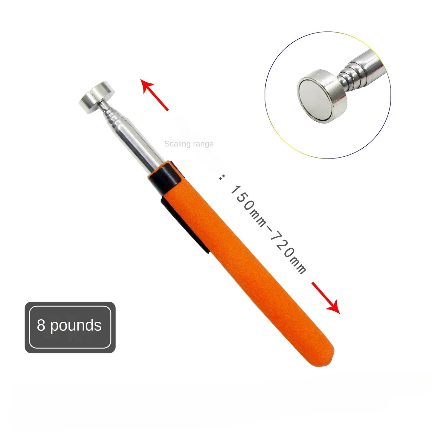Telescopic Magnetic Pickup Tool with LED Light | 1/3/5 Pack