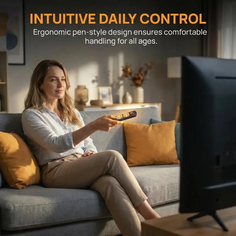 Universal Remote Control – 6 Large Buttons for TV & DVD