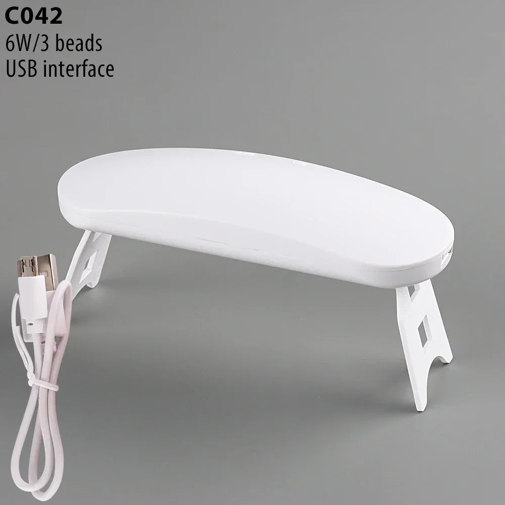 Mini 6W LED UV Nail Lamp Gel Curing Dryer USB 2-Pack UV Nail Curing Lamp Peaceful Pleasures Health and Wellness BF37-0043 China Mainland