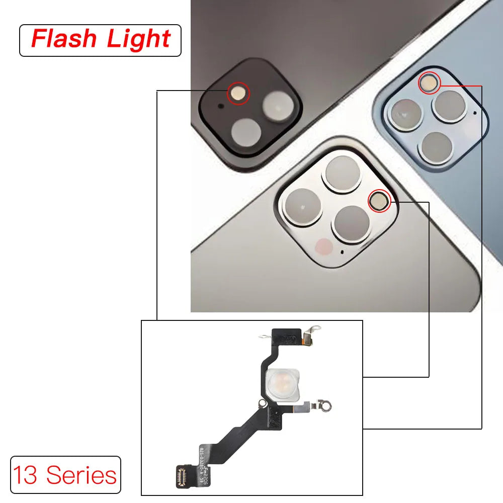 iPhone 12 & 13 Flash Light Module Replacement + Flex Cable