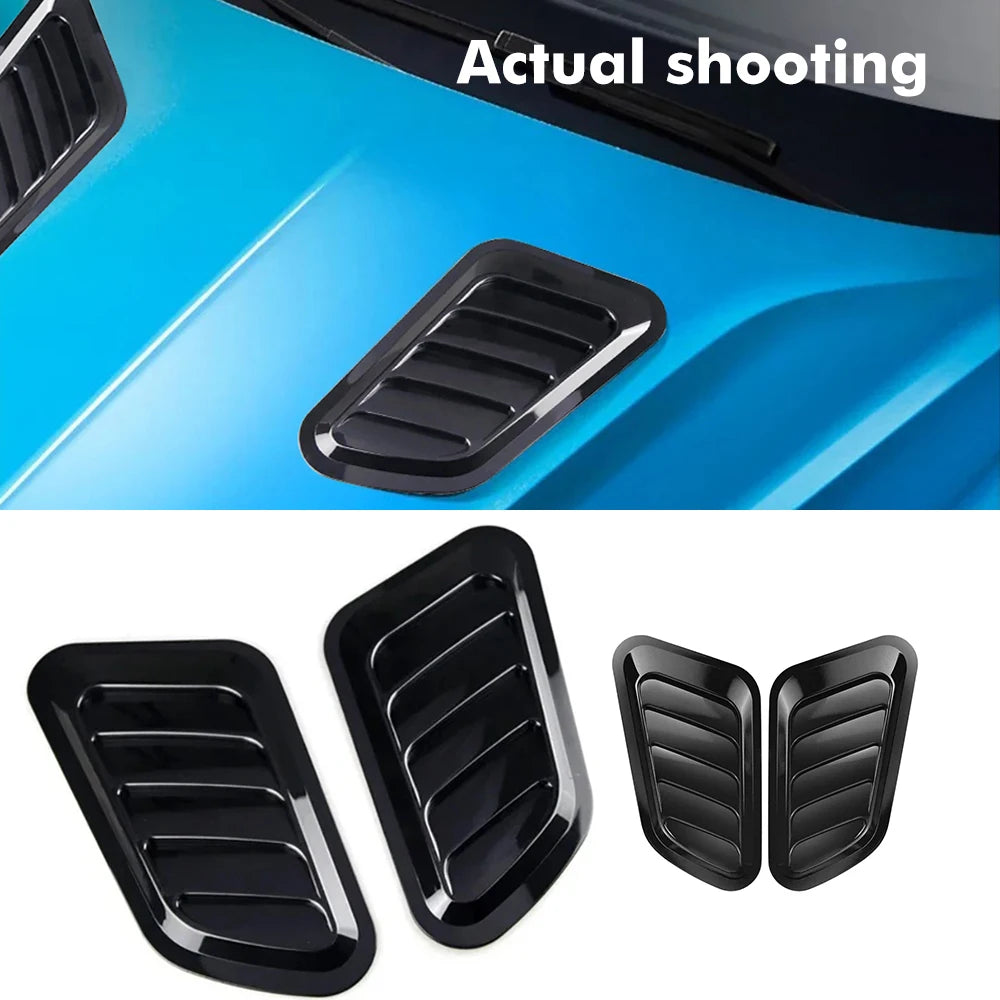 Universal Car Hood Vent Scoop Cover Sticker | ABS Bonnet Decor