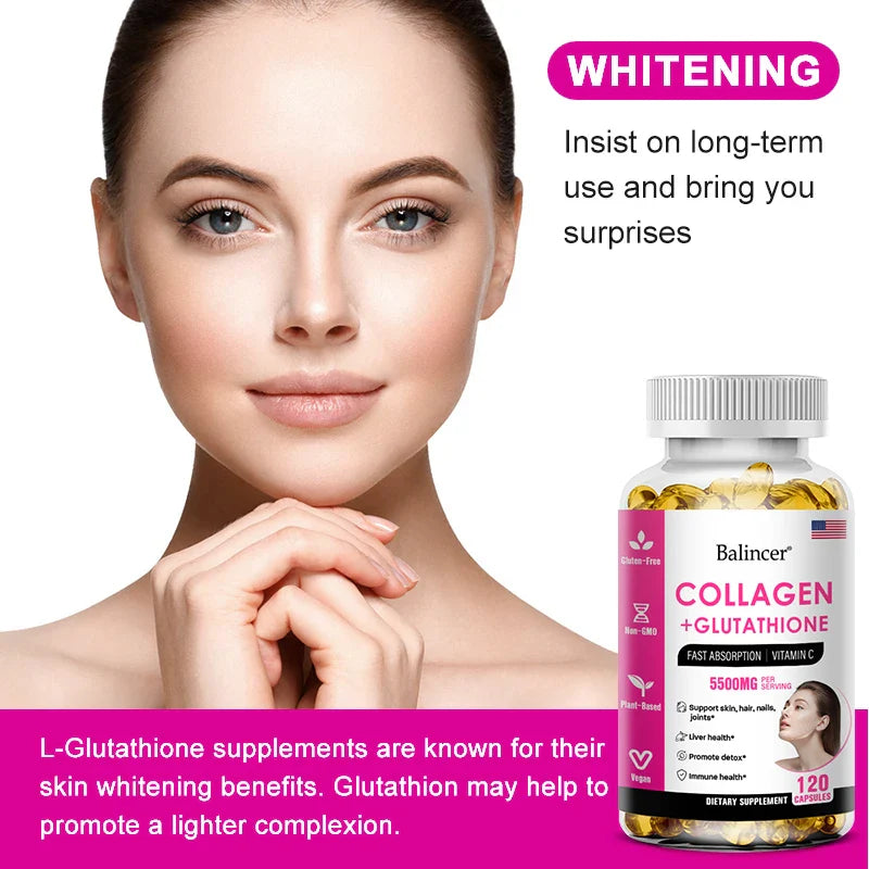 Glutathione Collagen Capsules – Antioxidant Skin Supplement