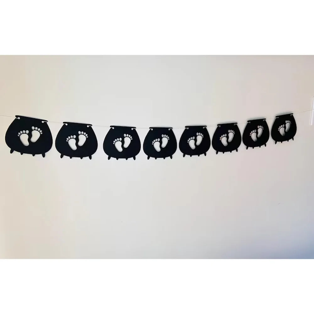 Halloween Baby Shower Banner – A Little Boo Is Due Bunting