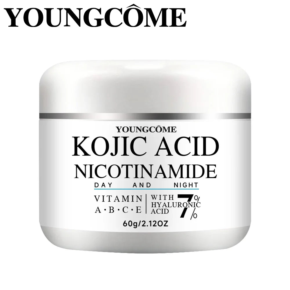 Day & Night Facial Cream with Kojic Acid, Niacinamide, Vitamins A/B/C/E and Hyaluronic Acid - Daily Hydrating & Nourishing Skinc Peaceful Pleasures Health and Wellness