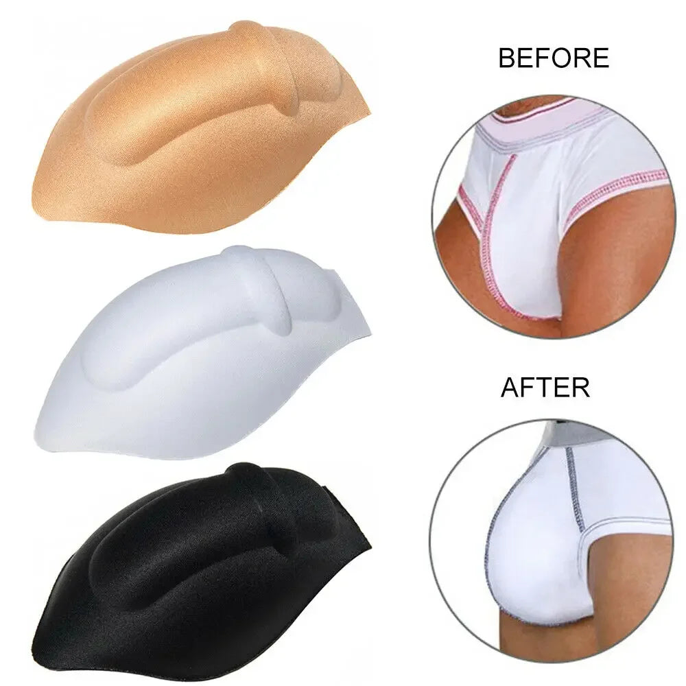 1Pc Fashion Men's Underwear Sexy Briefs Shorts Jockstraps Soft Bulge Enhancer Cup Insert For Swimwear Panties Sponge Pouch Peaceful Pleasures Health and Wellness