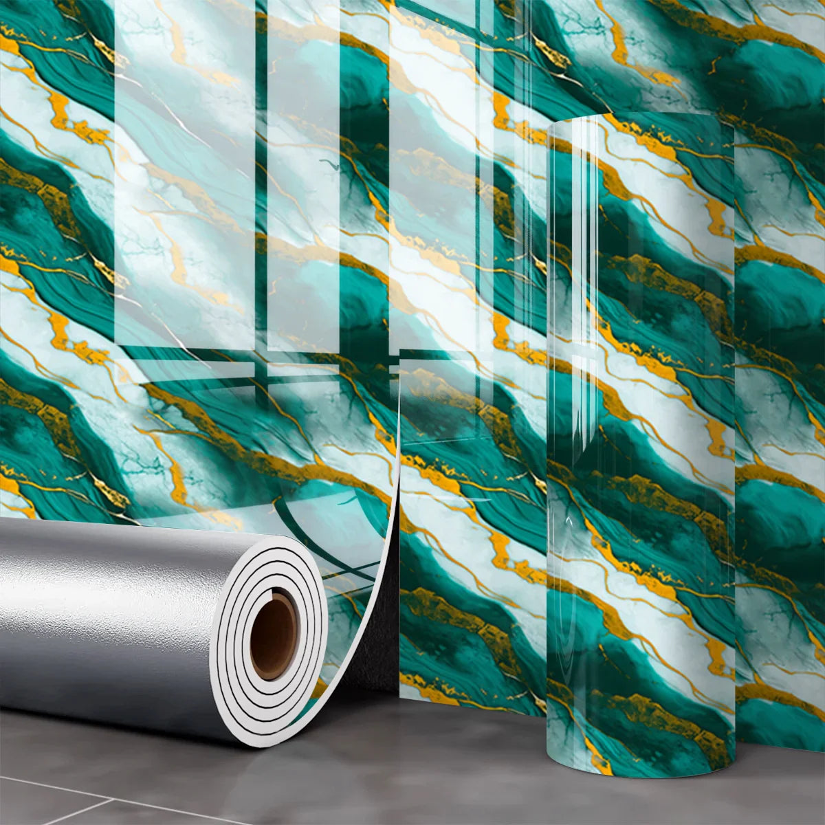 Marble Self-Adhesive Wallpaper – Gilded Luxury Wall Sticker Roll