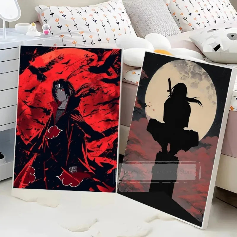 1pc Cool Anime I-Itachi U-Uchiha Anime Poster Paper Print Home Bedroom Entrance Bar Cafe Art Painting Decoration Peaceful Pleasures Health and Wellness
