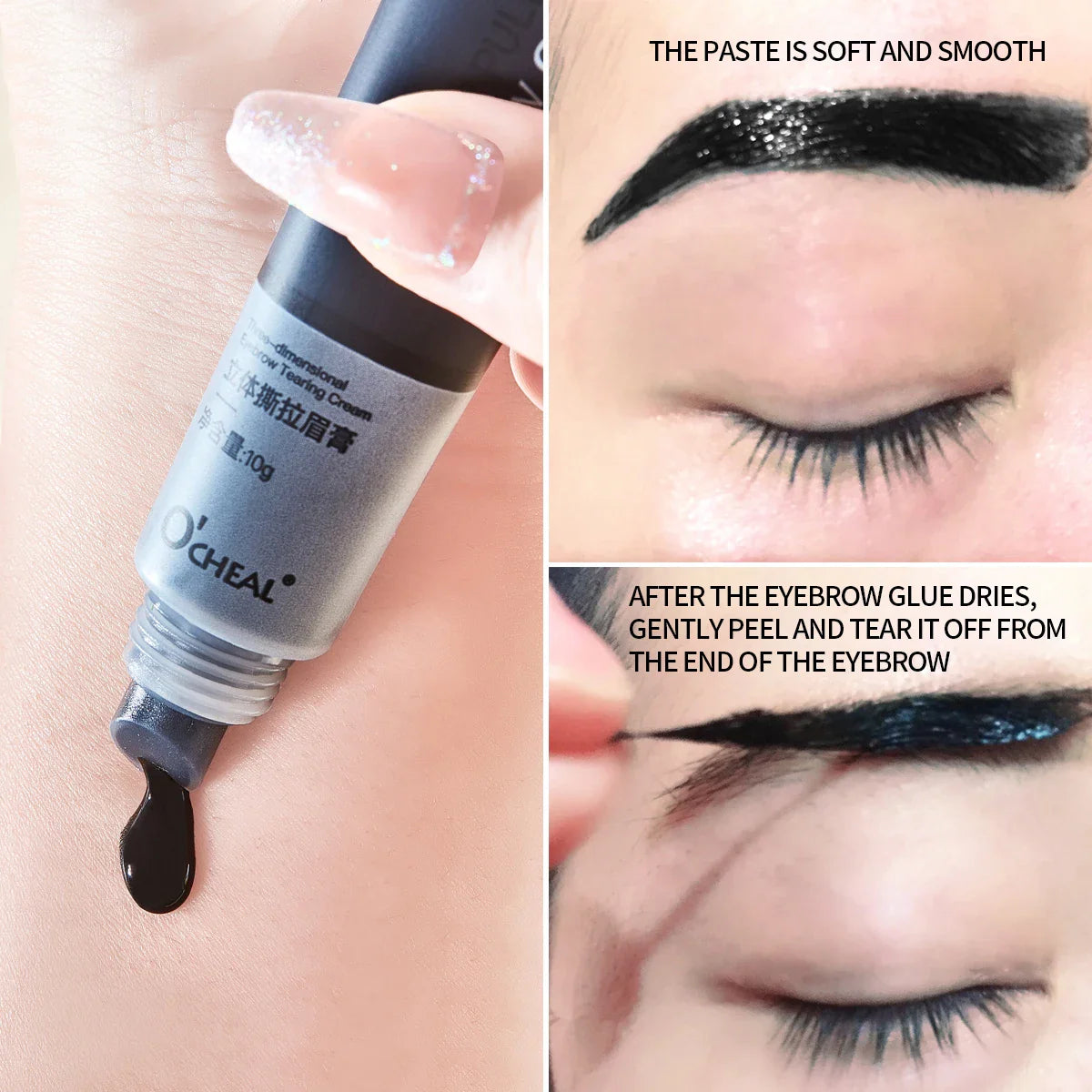 O'Cheal Peel-Off Eyebrow Gel – Waterproof Tinting Brow Makeup