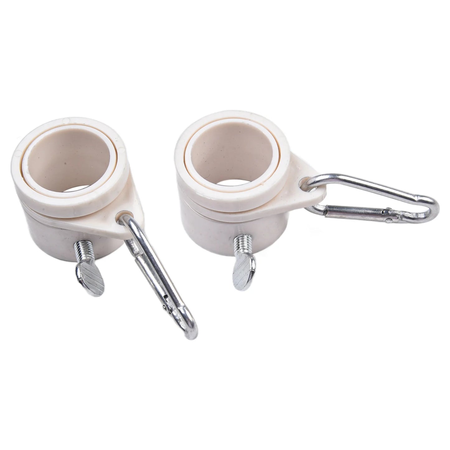 1 Pair 360 Degrees Rotating Flag Mounting Rings Flagpole Grommet Clip
