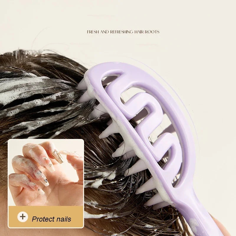 Scalp Massager Shampoo Brush | Long Handle Hair Comb Scalp Massager Brush Peaceful Pleasures Health and Wellness