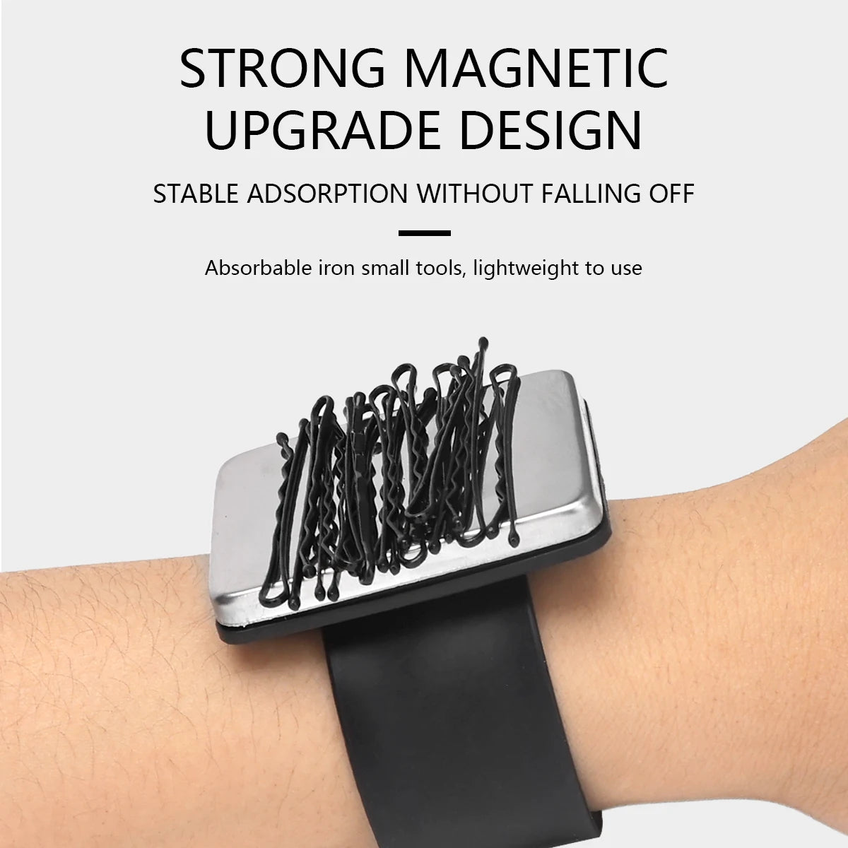 Silicone Magnetic Wrist Band For Hair Clips, Portable Magnetic Hair Tool Holder Bracelet For Hairstylist Salon Hair Styling Peaceful Pleasures Health and Wellness