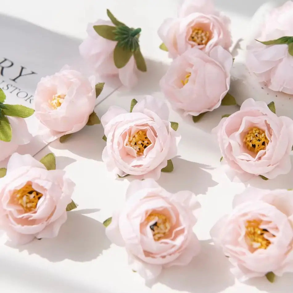 Multicolor Silk Artificial Roses 10/30 Pcs – Wedding & Home Decor
