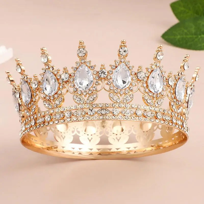 Crystal Crown Tiara Cake Topper – Princess Party & Wedding