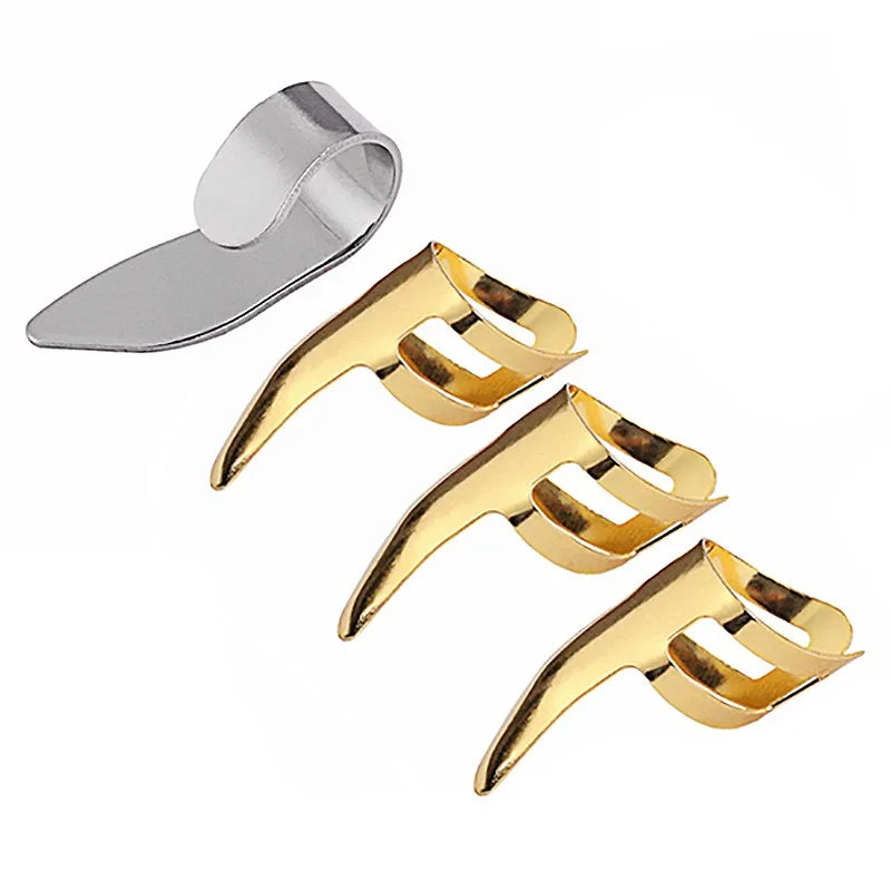 3 Metal Finger Picks 1 Thumb Pick Guitar Fingerpicks Banjo