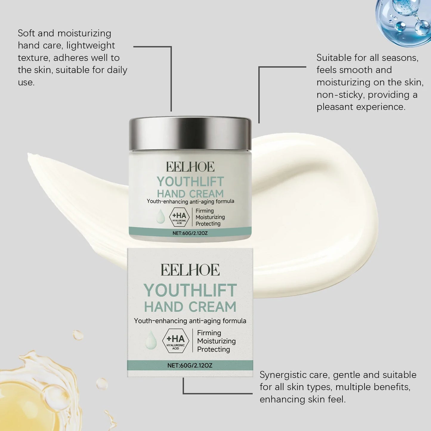 Retinol Hand Cream – Moisturizing Everyday Hand Care 60g