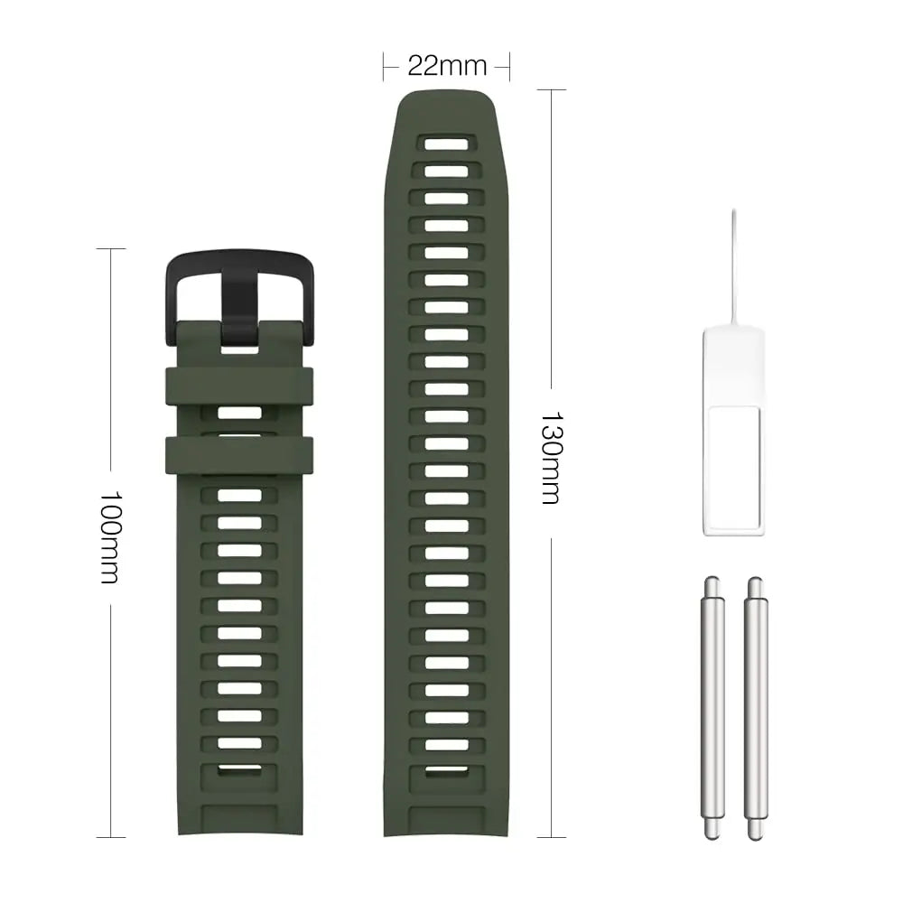 22mm Silicone Watch Band for Garmin Instinct – Sport Strap