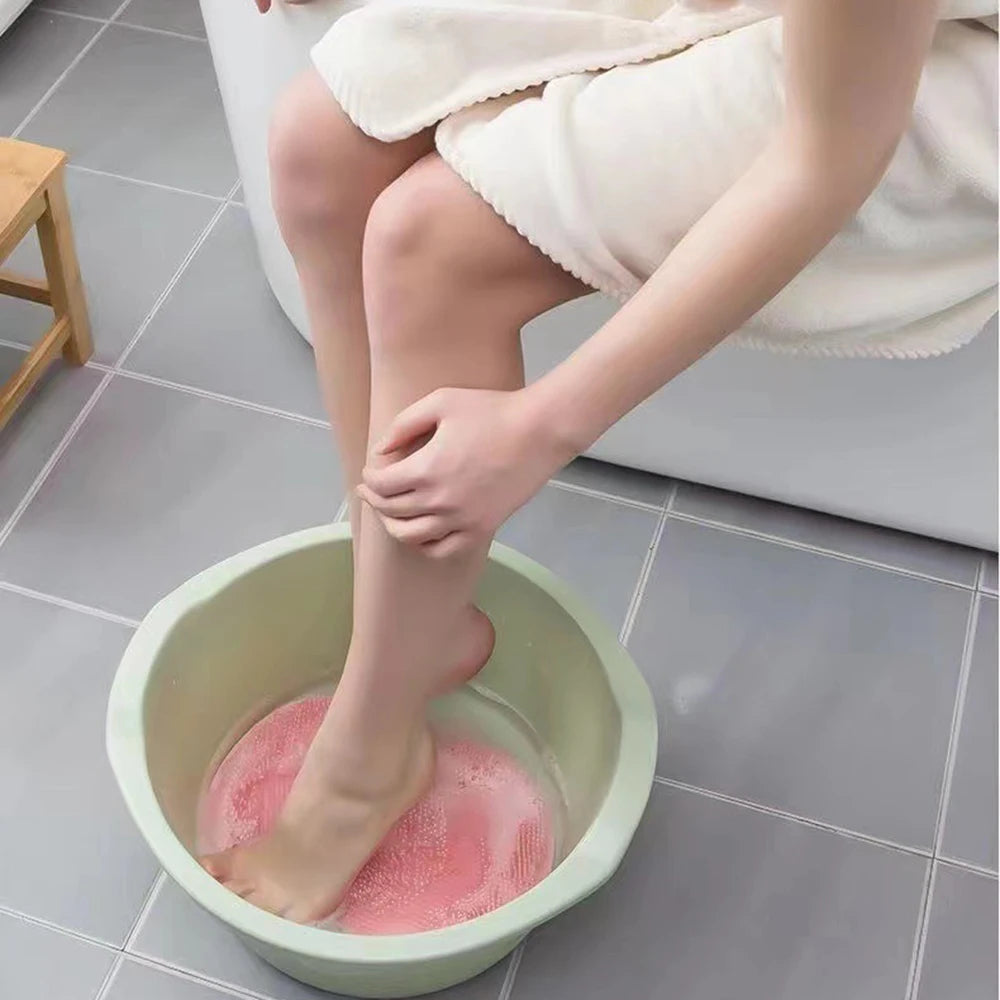 Bathroom Shower Anti Slip Mat, Circular Massage Foot Mat, Back Suction Cup, Foot Scrubber, Back Scrubber, Anti Fall Device Peaceful Pleasures Health and Wellness