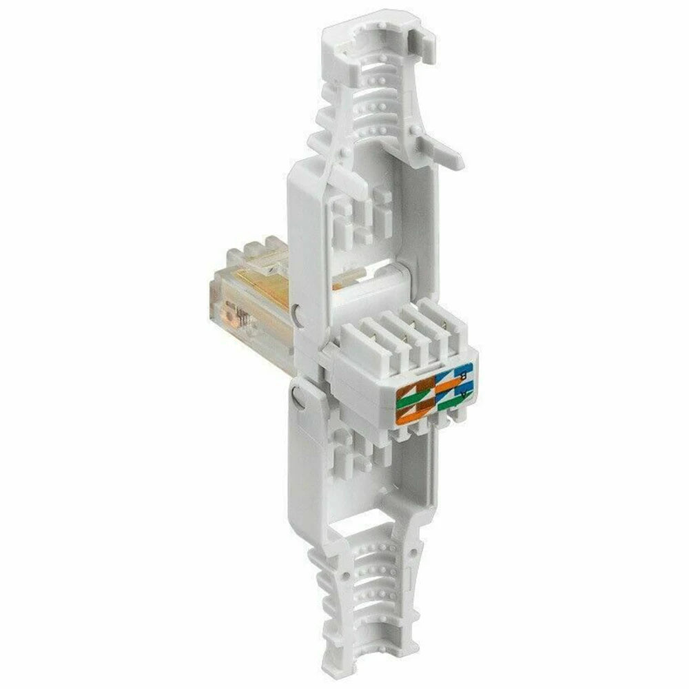8P8C Ethernet Cable Connectors Tool-less CCTV Plug RJ45 Connector Crystal Head CAT6 Peaceful Pleasures Health and Wellness