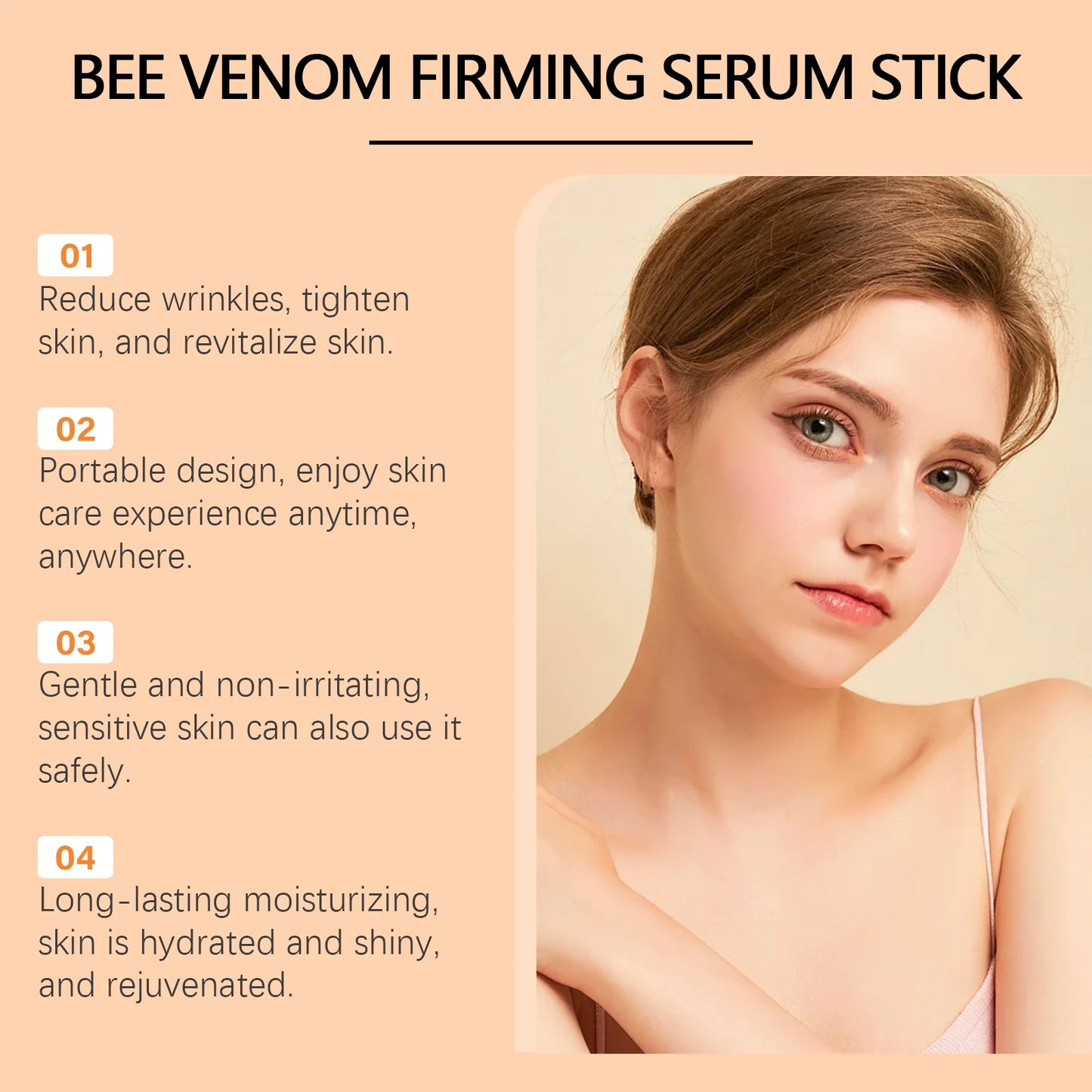 Bee Venom Firming Serum Stick – Anti-Aging Lift & Brighten